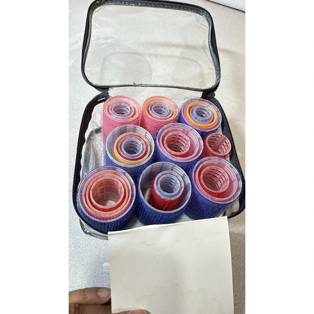 Goody Self Holding Rollers 31 Rollers Multi Size Clear Zipper Case Create Volume